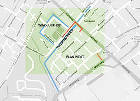 Plattegrond projectgebied Nootdorp